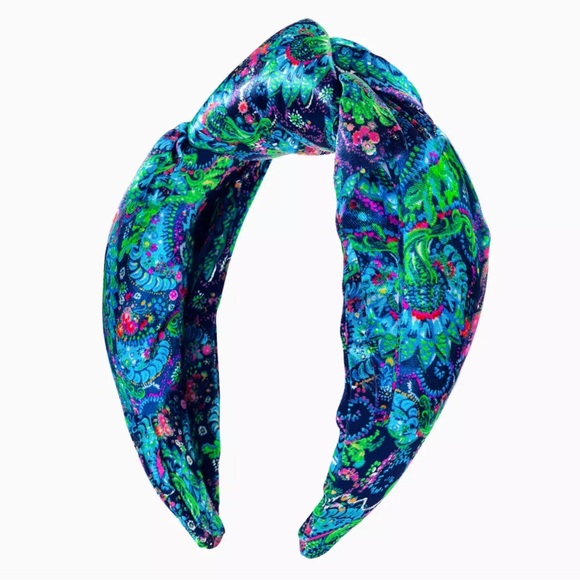 Lilly Pulitzer Accessories - HP!🎉 Lilly Pulitzer Satin Wide Knotted Headband